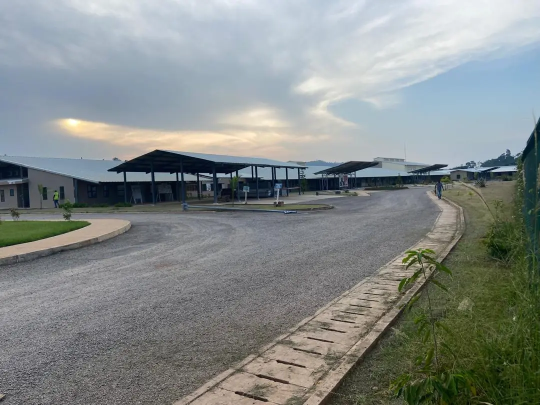 A district hospital campus in the Ashanti Region where we installed and configured the IT and communication systems.